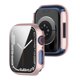 thumbnail image 3 of Sywqhk Estuche protector de reloj PC + vidrio templado para Apple Watch 7 45 mm (oro rosa), 3 of 8