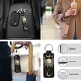 thumbnail image 6 of Yuyamidu Sun and Moon Car Seat Covers Full Set of 13 Black Steering Wheel Cover Safe Belt Pads Cup Holders Car Center Console Cover Lip Balm Holder Keychain Auto Interior Sets, 6 of 6