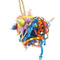 thumbnail image 4 of Parrot Toy Rattan Paper Natural Tube Shape Bird Chewing Ball Parrot Shredder Toy, 4 of 8