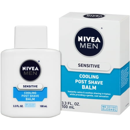 NIVEA Men Sensitive Cooling Post Shave Balm 3.3 fl. (Best Aftershave Balm For Sensitive Skin)