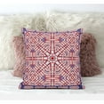 thumbnail image 3 of Geostar Wreath Palace Throw Fabric Pillow with Zip in Light Blue Hot Pink 20x20, 3 of 4