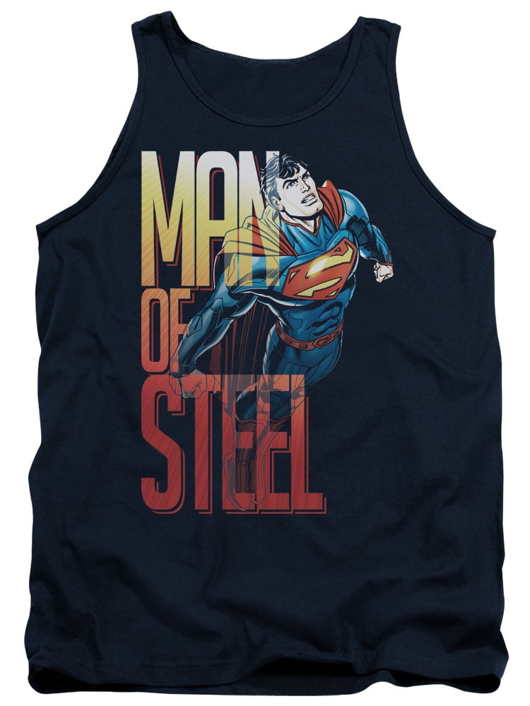 Superman Dc Comics Steel Flight Adult Tank Top Shirt