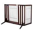 thumbnail image 2 of Richell Freestanding Dog Gate, Cherry Brown, 63"L x 26"W x 32"H, 2 of 4