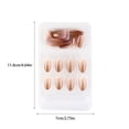 thumbnail image 4 of False Nail Removable Wearable Simple Various Shapes to Apply Smooth Surface Various Shapes Fake Fingernail Strong Viscosity Charming Paster 32, 4 of 7