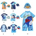 thumbnail image 6 of GYRATEDREAM Baby Boys Kids One Piece Rash Guard Swimsuit Toddlers UPF 50+ Zipper Bathing Suit Swimwear with Hat for 9-18M Blue, 6 of 6