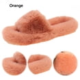 thumbnail image 3 of Mujer Memory Foam Suela Antideslizante Forro Piel Sintética Zapato Deslizante (35) Naranja, 3 of 8