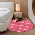 thumbnail image 2 of Small Round Rug 3Ft Washable Non-Slip, Desert Camel Circle Area Rugs for Living Room Bedroom, Summer Sand Camel Animal Vintage Pink Indoor Floor Mats Carpet Runner for Home Decor, 2 of 8