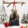 thumbnail image 6 of Fuzoiu Daisy Sleeping Sloth Print Christmas Gift Bag,Burlap Gift Bag with Drawstring Closure & Hang Tag,Perfect for Holidays, Birthdays, and Special Occasions-Medium, 6 of 7