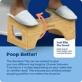 Squatty Potty The Original Toilet Stool Bamboo Flip, 7" & 9" Height, Two SizesinOne