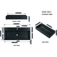 thumbnail image 4 of Serene Valley Rectangular Countertop Single Granite Bathroom Sink, Black, 4 of 8