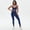 Navy, variant on SKQIT Women Workout Sets 2 Piece Seamless Scrunch Butt Lifting Leggings Padded Sports Bra Matching Set Gym Yoga Outfits