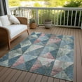 thumbnail image 6 of Addison Rugs Chantille Indoor/Outdoor Transitional Geometric Denim Washable Rectangle Rug, 10' x 14', 6 of 6