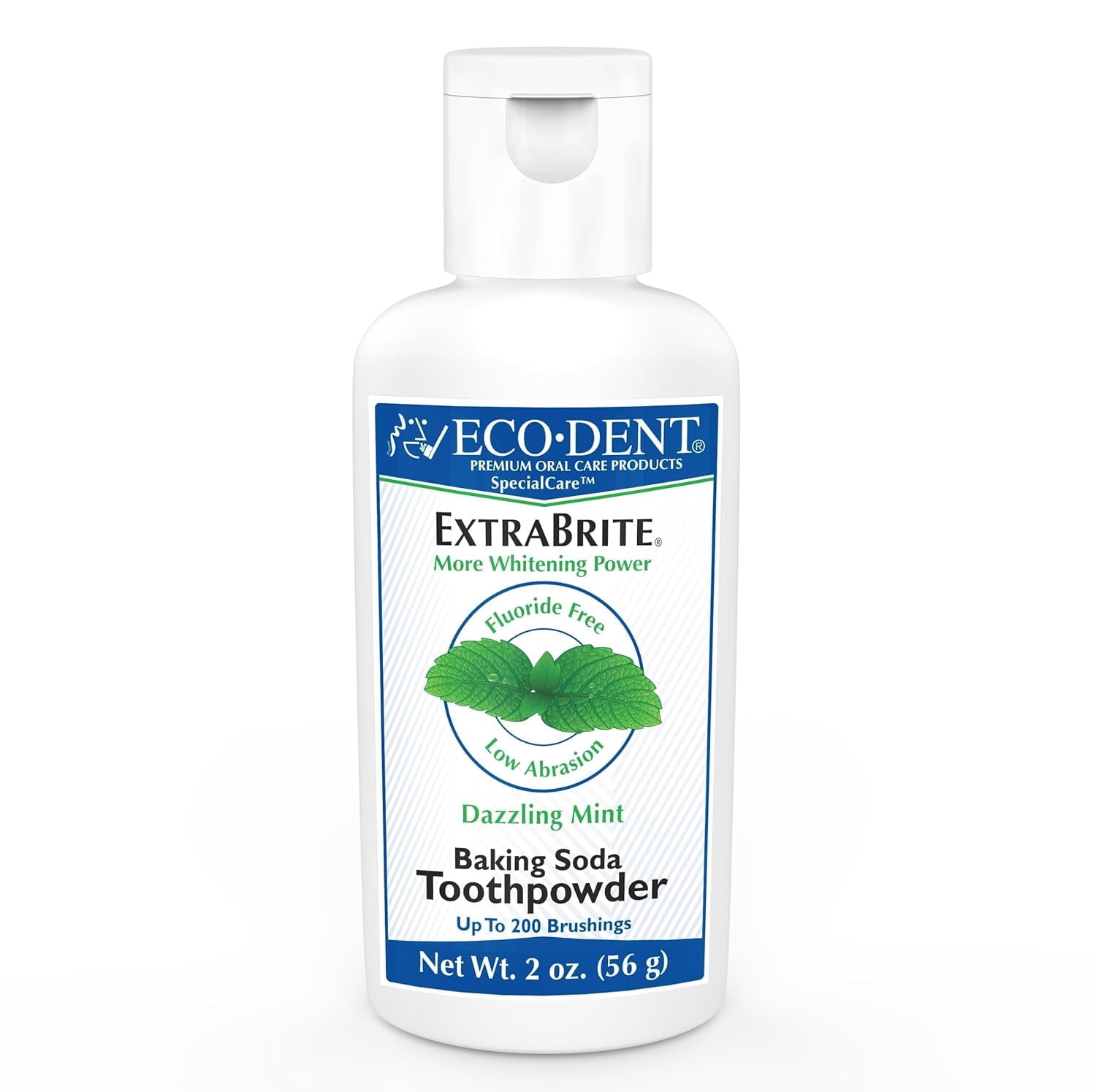 Eco-Dent, Baking Soda Tooth Powder, 2 oz, Dazzling Mint - Walmart.com