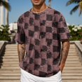 thumbnail image 2 of Xdzjlr T-Shirt Homme Tenue Quotidienne Coupe Ajustée Col Rond Tee Respirant T-Shirts Homme, TG, 2 of 5