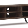 thumbnail image 3 of Simpli Home Lowry 63" Solid Wood Modern TV Stand in Rustic Aged Brown, 3 of 9