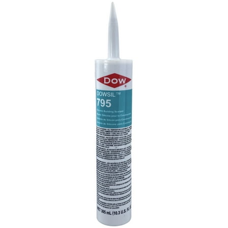 Dow Corning 795BL Black 795 Silicone Building Sealant - Cartridge