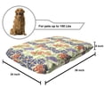 thumbnail image 2 of Floral Pet Bed, Doodle Interpretation of Blossoming Summer Flowers, Chew Resistant Pad for Dogs and Cats Cushion with Removable Cover, 24" x 39", Multicolor, by Ambesonne, 2 of 4