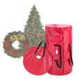 thumbnail image 1 of Elf Stor M050801 Christmas Tree & Wreath Combo Storage Bag, Red, 1 of 1