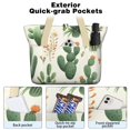 thumbnail image 2 of Tote Bag for Women - Cactus Pattern Shoulder Bag - Large Utility Work Duffle Bag with Zipper Handbag for Travel, Work, Sprots, 2 of 5