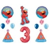 Elmo 3rd Birthday Party Balloons Decoration Supplies Third Sesame Street