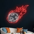 thumbnail image 5 of Handmadetneonsign Meteorite Neon Sign, Meteor LED Light, Comet Neon Light, Star Led Sign,Space Room, 5 of 5