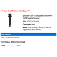 thumbnail image 2 of Ignition Coil - Compatible with 1995 - 2004 Toyota Tacoma 1996 1997 1998 1999 2000 2001 2002 2003, 2 of 2