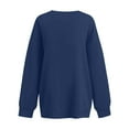 thumbnail image 5 of Women's V-Neck Sweatshirt with Pockets, Womens V Neck Sweatshirts No Hood Lightweight Casual Soft Fashion Royal Blue XL, 5 of 7