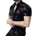 thumbnail image 1 of Primavera Y Verano Nueva Camisa Para Hombre Hawaiana Casual Impresión 3d Letra Ropa Delgada Manga Corta Cuello De Turn-Down Camisas Botónpangjing, 1 of 4