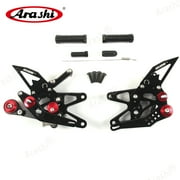 Arashi (Version 2.0) Rearsets for Triumph Daytona 675 / R 2013 - 2018 675R 2014 2015 2016 2017 Motorcycle Accessories Adjustable Footrests Quick Shift Foot Peg Rear Sets Black