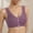 Purple, variant on Daisy Floral Bra for Women Front Closure Wireless Lace Bralette Full Coverage Comfy Soft No Underwire Bras