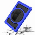 thumbnail image 3 of Dteck For Tab A7 10.4 Case 2020 T500 T505 Heavy Duty Rugged 3 Layer Full Body Shockproof Protective Covers with 360 Rotate Stand /Hand Strap/ Should Belt /Pencil Holder, Blue+Black, 3 of 6