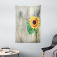 thumbnail image 1 of Sunflower Decor Wall Hanging Tapestry, Sunflower on Wooden Old Board Bouqet Floral Gifts of Mother Earth Artsy Photo, Bedroom Living Room Dorm Accessories, 40 X 60 Inches, by Ambesonne, 1 of 1
