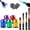 5PC-A, variant on Strong Magnetic Screw Ring with Screwdriver Bit, 1/4 Inch/6.35mm Universal Magnetic Screw Ring Head, Screwdriver Head Magnetic Ring for Drill, Removable Magnetic Screw Holder for Hex Bits (5PC)