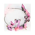 thumbnail image 5 of Bandeau Élégant pour Femmes Rose avec Sangle et Fleurs, Accessoire de Fête, 5 of 5