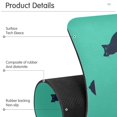 thumbnail image 4 of Yayeee Faucet Mat for Kitchen Sink 14.7" Diatomite Long Splash Guard Pad, Green Cat, 4 of 7