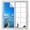 Blue, variant on Pink Cottage Window Privacy Film, Cherry Blossom Tree Pink Field Path Clouds Frosted Glass Window Clings Static Cling UV Heat Blocking Reusable Door Sticker for Bathroom 17.7 x 39.3 Inch