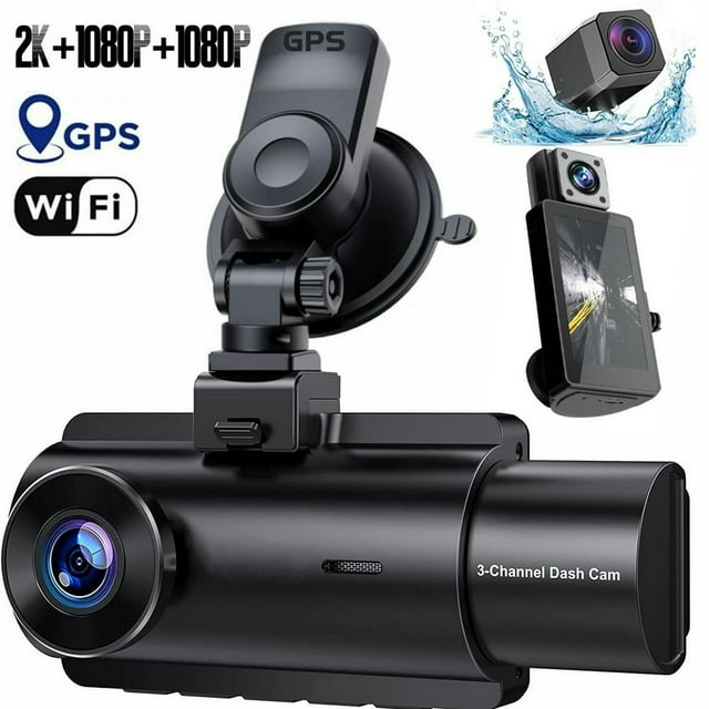 CNKOO Dash Cams Front Car Camera with Night Vision G-Sensor 1080P 2.4” Black