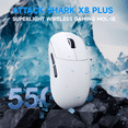 thumbnail image 2 of ATTACK SHARK X8PLUS Tri-mode Wireless Gaming Mouse With C06 ULTRA Cable, 2 of 9