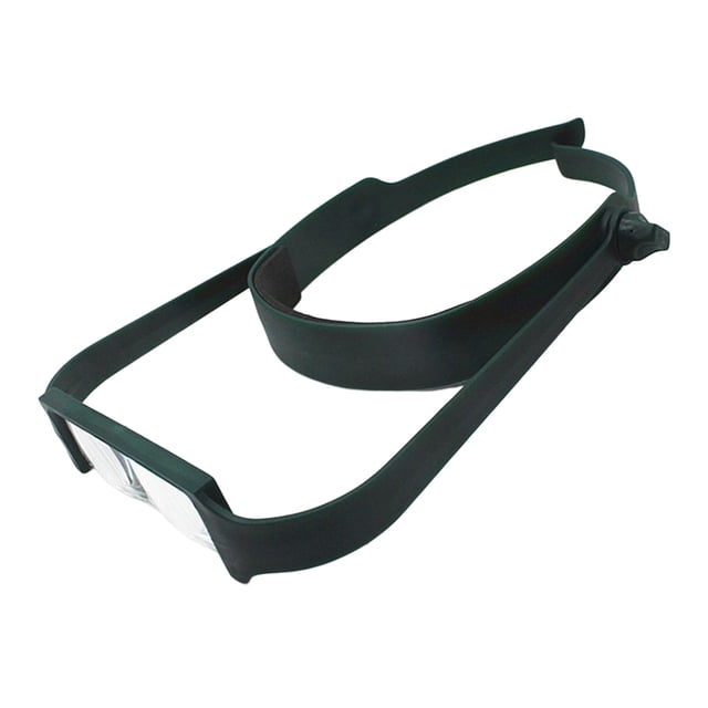 Minnieouse Lupa de 1,6-3,5X montada en la cabeza ajustable para ancianos de oficina en casa, lupa de lectura de libros de periódicos con 4 lentes Lentes Minnieouse AP015735-01