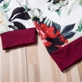 thumbnail image 6 of Toddler Baby Girl 3Pcs Clothes Floral Long Sleeve T-shirt Top Ruffle Long Pants Headband Fall Outfit Set, 6 of 8