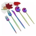 thumbnail image 2 of Juego De Cubiertos De Acero Inoxidable 24 piezas Inicornio Morado, 2 of 4