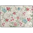 thumbnail image 4 of Dreamtimes Watercolor Flower Colorful Area Rug, 36"x24" Pink Floral Spring Non-Slip Washable Indoor Door Mat, Absorbent Floor Mat for Bedroom Kitchen Entryway Bathroom, 4 of 7