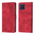 thumbnail image 2 of Compatible with Samsung Galaxy M33 5G Classic Embossed PU Leather Case with Card Holder Shockproof Cover, 2 of 5