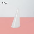thumbnail image 3 of Uxcell 6Pack Cone Shape Acrylic Ring Display Holder Jewelry Showcase Stand (White), 3 of 5