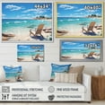 thumbnail image 4 of Designart "Sunkissed Sands at the Beach II" Nautical & Beach Floater Framed Canvas Print, 4 of 7