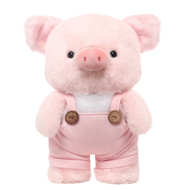 Juguetes de Peluche de Cerdito de Dibujos Animados Decoración de Sofá de Habitación Agradablemente Sorprendida Cerdito Lindo Muñecas de Animales de Confort Regalos de Navidad para Niños