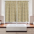 thumbnail image 2 of Ambesonne Ladybug Kitchen Curtains, Vibrant Foliage Nature, 55"x45", Pale Green Red, 2 of 3