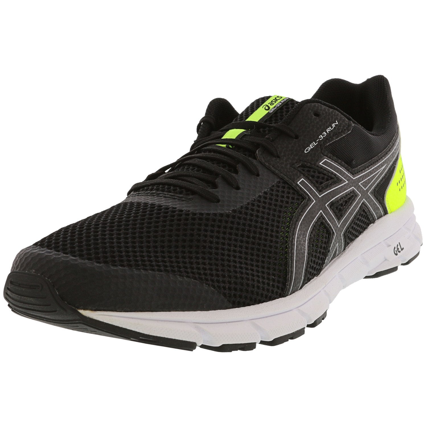 ASICS - Asics Men's Gel-33 Run Black / Silver Ankle-High Running - 13M ...