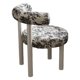 thumbnail image 5 of Silla de tocador moderna y duradera con respaldo, muebles para el hogar, cómoda para Pierna blanca, 5 of 9