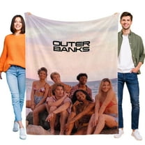 Outer Banks Flannel Blanket Soft Sofa Bed Office Throw Birthday Gift for Kids